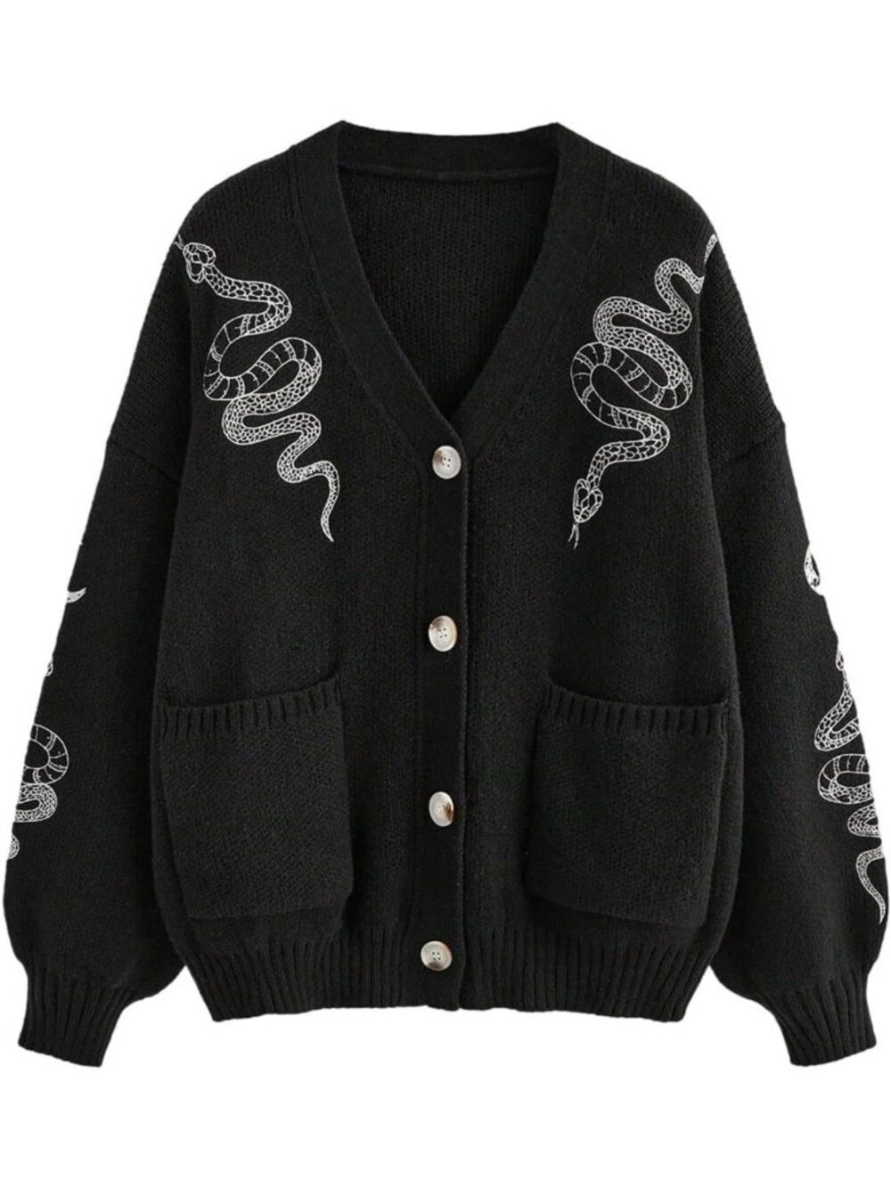 Gothic Butterfly Cropped Cardigan | Boho Floral Sweater for Women